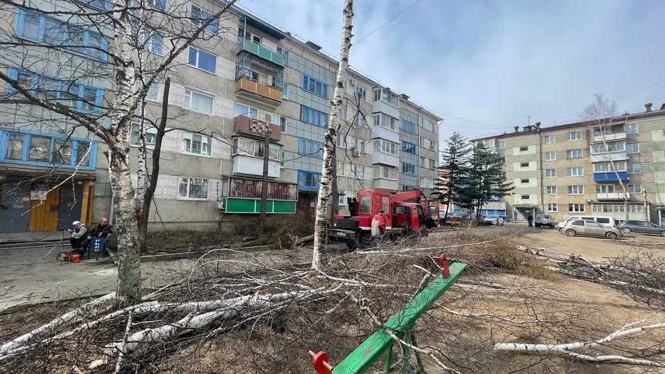 Ремонт дворов стартовал в Биробиджане Фото: администрация Биробиджана