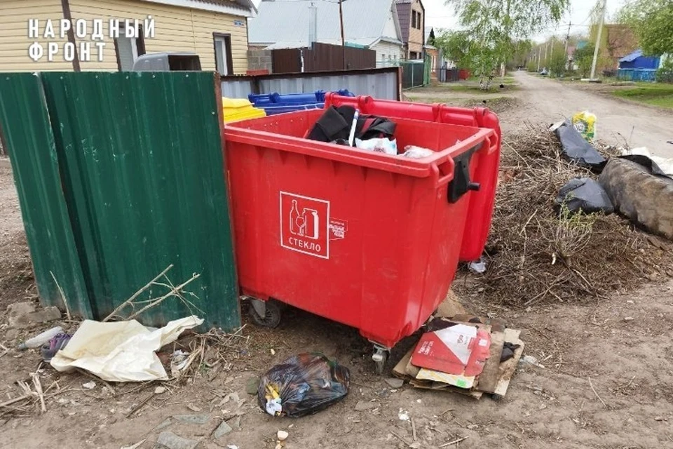 При наличии новых емкостей, нет привычных контейнеров общего типа. Фото: "Народный фронт"