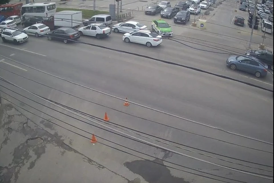 Обрыв троллейбусной сети на Московском шоссе в Рязани устранили. Фото: ryazan.camera