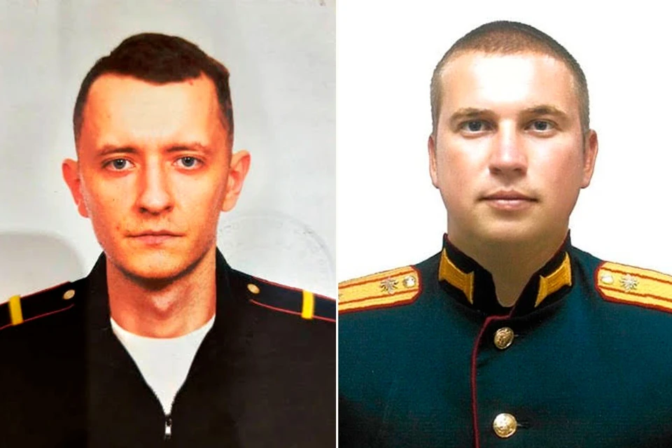 Младший сержант Александр Драшко и майор Константин Задера