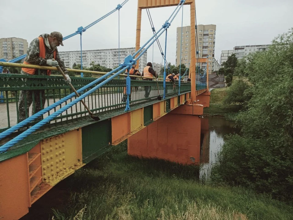 Переправы покрасят в голубой цвет