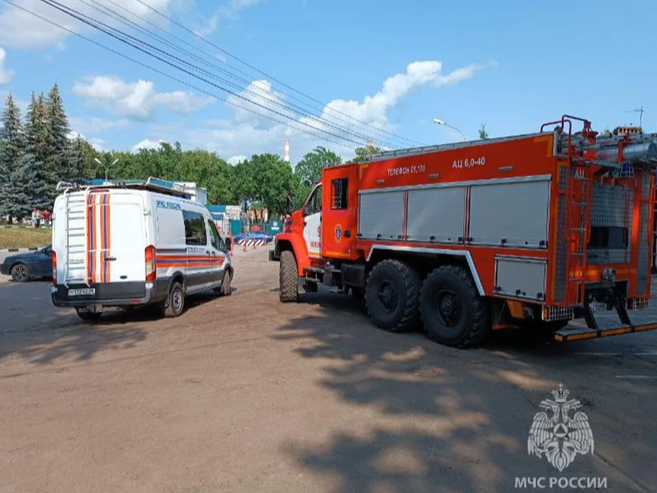 Пожарные быстро прибыли на вызов. Фото: ГУ МЧС РФ по Тамбовской области