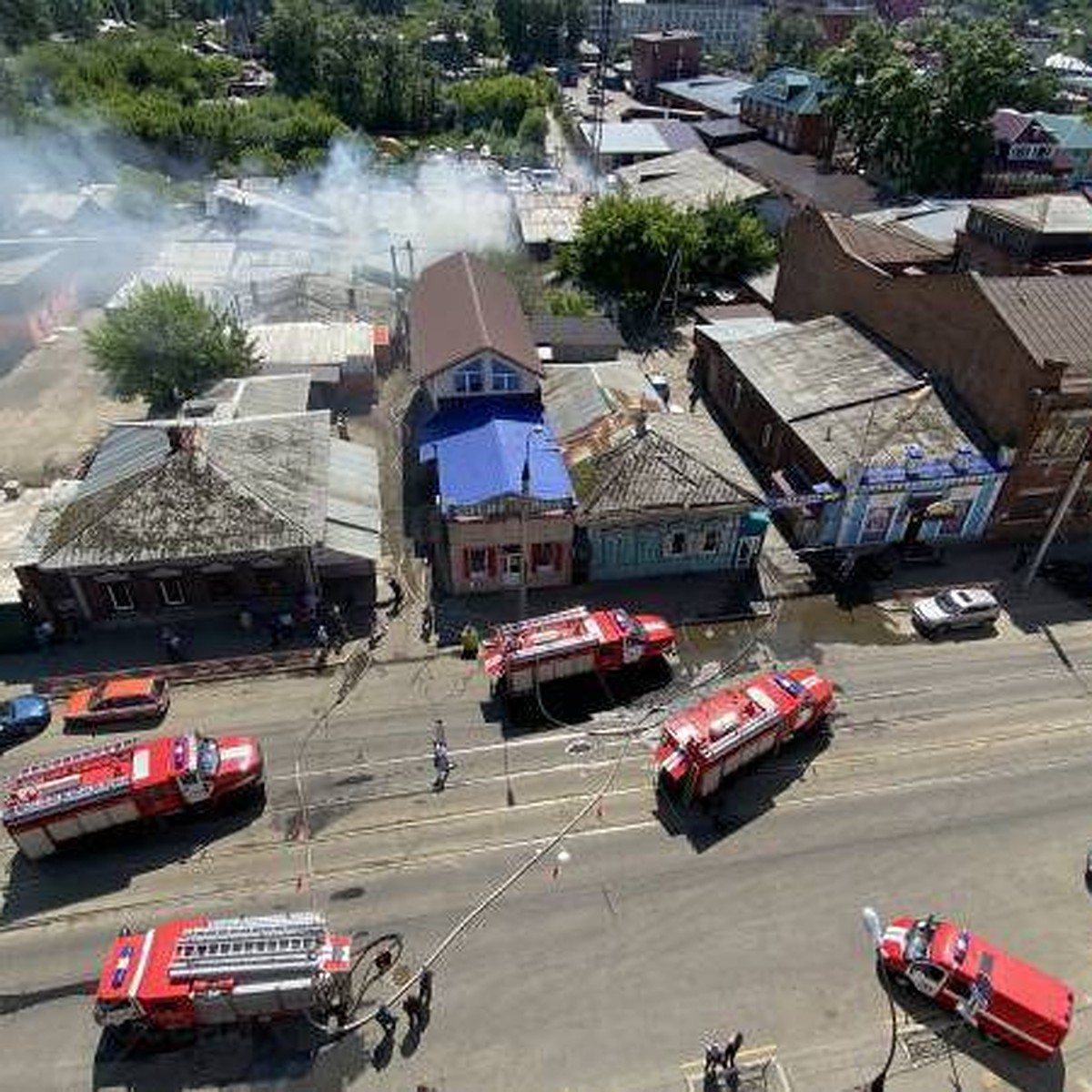 Пожар ликвидировали в гостевом доме на улице Тимирязева в Иркутске - KP.RU