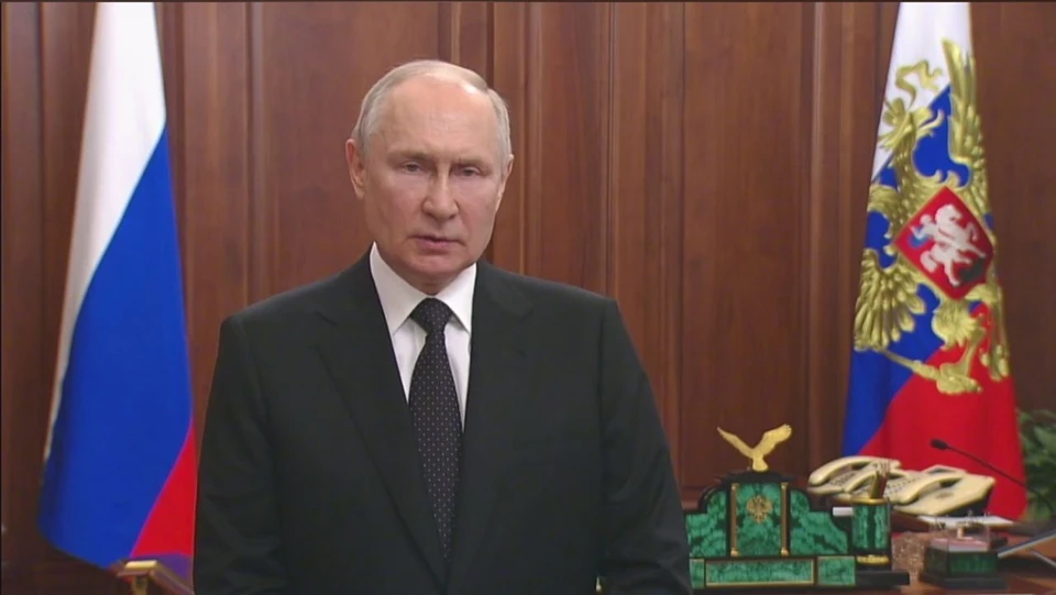 Президент России Владимир Путин. Фото: стоп-кадр видео