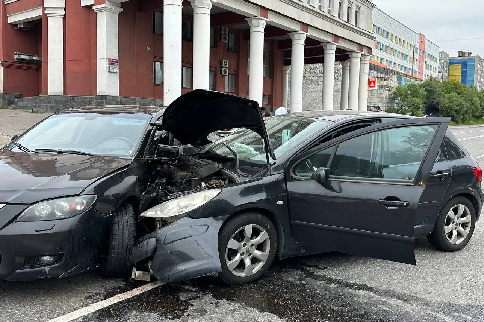 В аварии обошлось без пострадавших. Фото: УМВД по Мурманской области