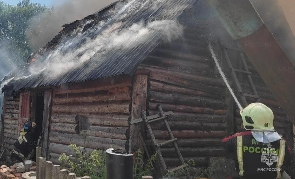 Баня в деревне Больсуново