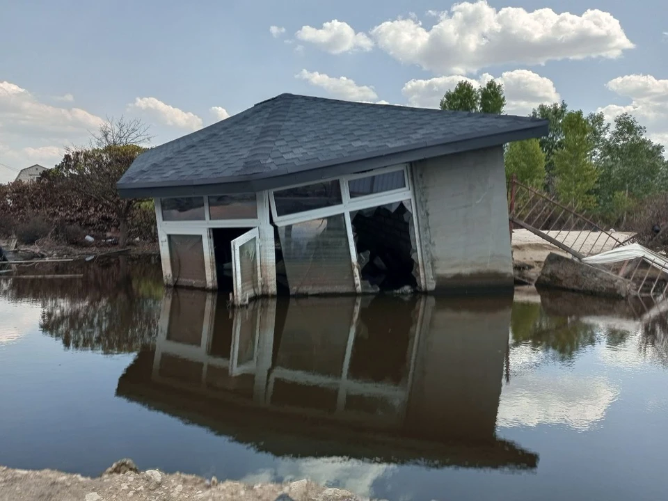 Как выглядит город Голая Пристань, затопленный после разрушения Каховской ГЭС