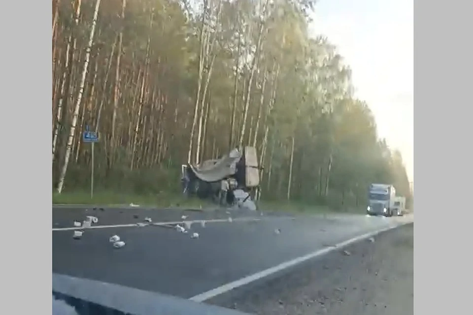 В Рязанской области в ДТП попали два грузовика.