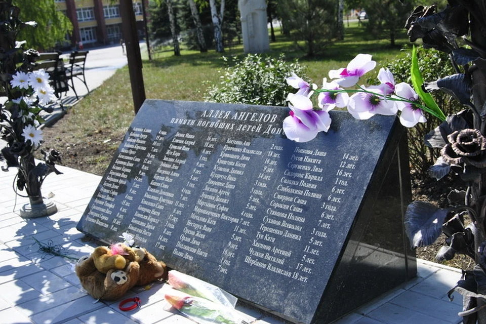 Аллея ангелов в донецке фото детей