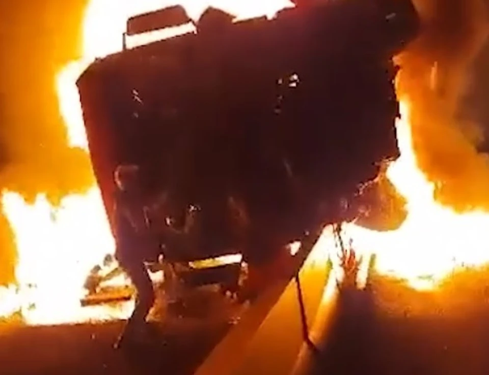 Фото: стоп-кадр видео очевидцев, «Инцидент Омск».