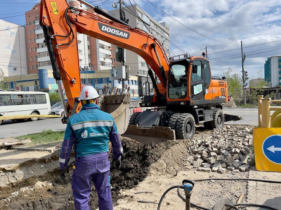 В Якутске на два дня перекроют перкересток ради работ на газопроводе. Фото: Сахатранснефтегаз