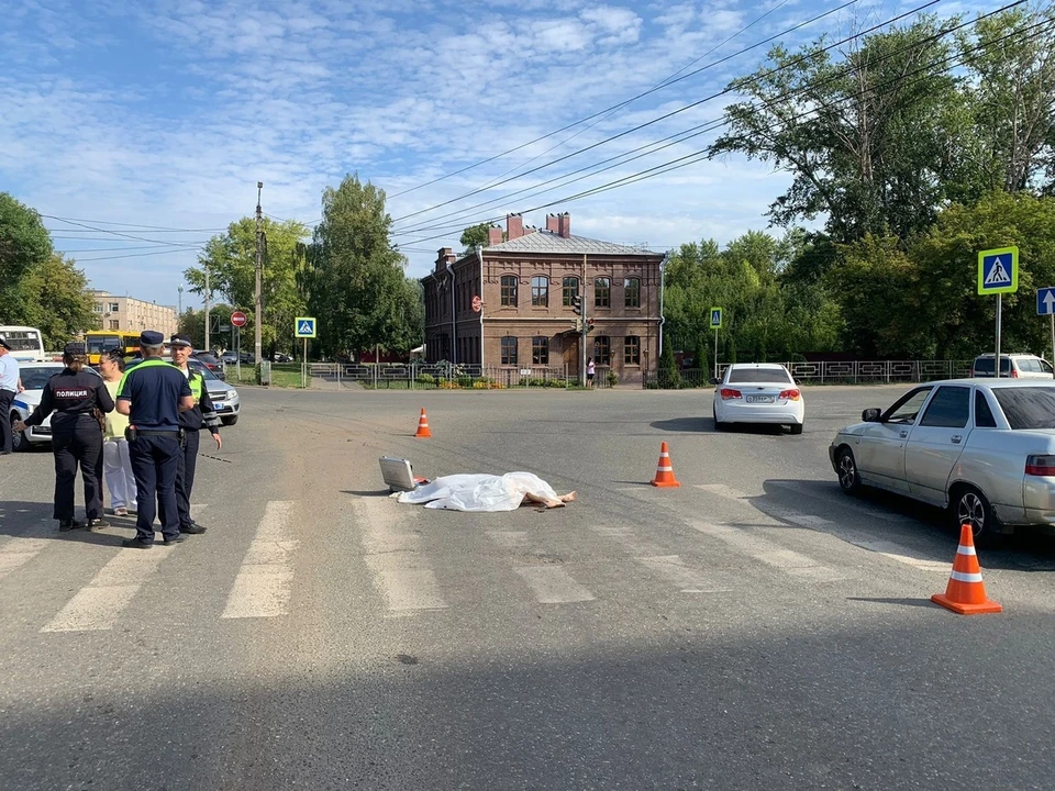 Девушка скончалась на месте аварии. Фото: ГИБДД МВД по Удмуртии