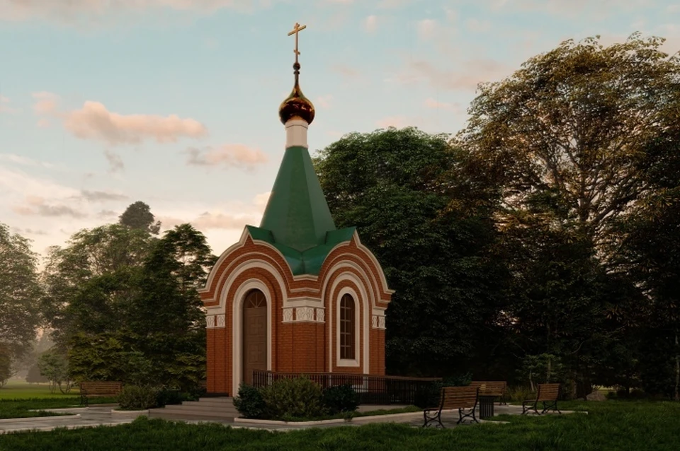 Эскиз будущей часовни. Фото: Геннадий Воженников.