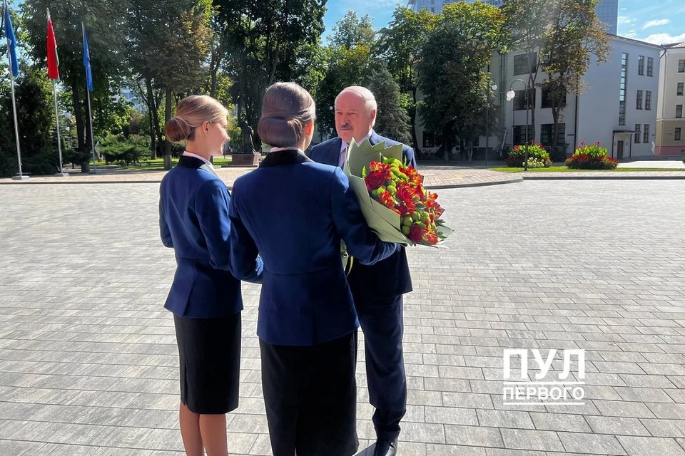Лукашенко укажет на проблемы Белорусского госуниверситета. Фото: телеграм-канал «Пул Первого».