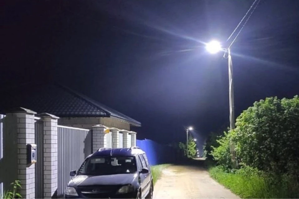 На двух улицах Калуги установили новое освещение