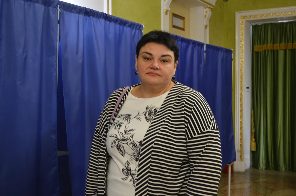 Анна Железная проголосовала за будущее Донбасса
