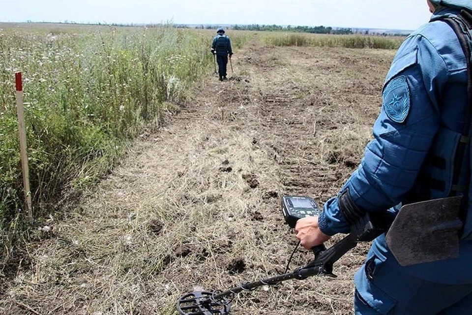 МЧС ДНР за сутки уничтожили более 130 единиц ВОП. Фото: МЧС ДНР