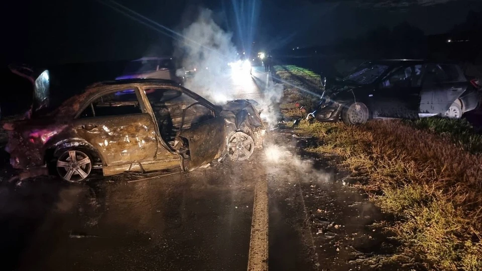 Авария произошла вечером. Фото: ГУ МВД России по Самарской области