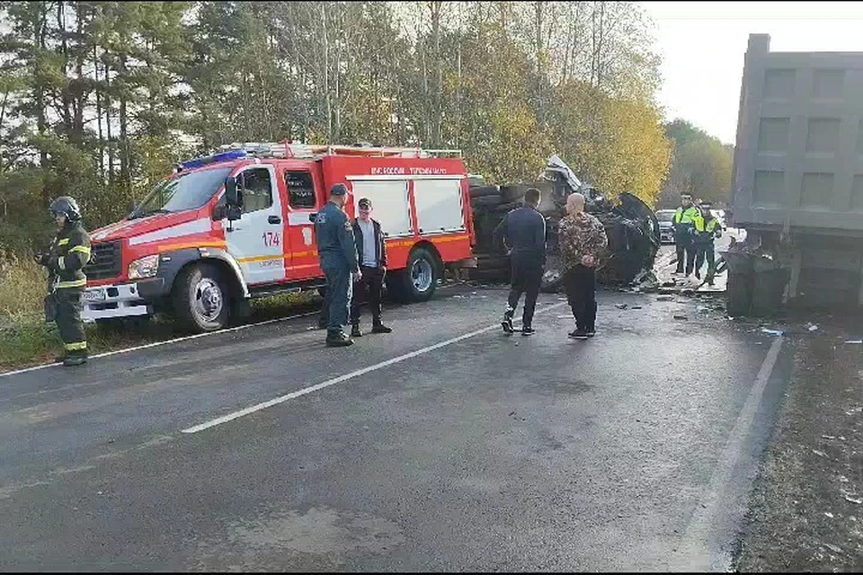 ГАЗель протаранила грузовик под Богородском. Фото: ОПДД и ОАР УГИБДД ГУ МВД по Нижегородской области.