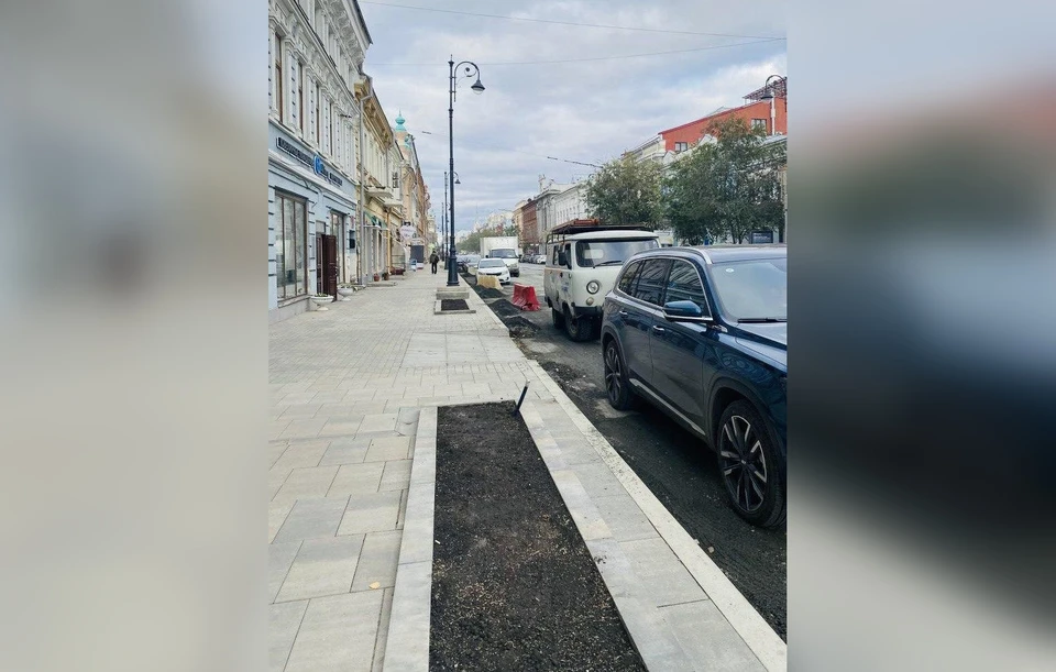 Зеленые насаждения в кашпо на улице Куйбышева появятся весной 2024 года / Фото: t.me/depgorhoz