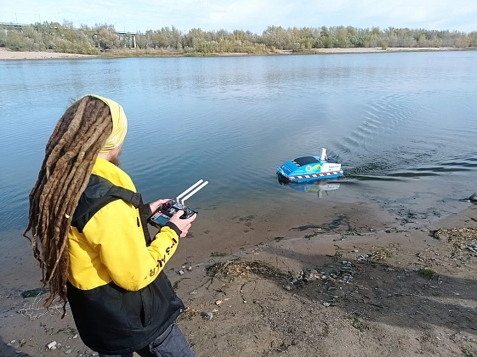 Водный дрон испытывают под Волгоградом