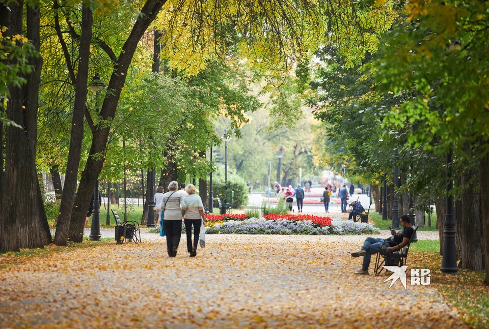 В Екатеринбурге теплый октябрь