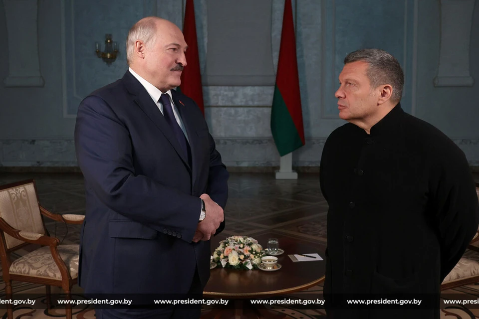 Лукашенко поздравил российского телеведущего Соловьева с 60-летием. Фото: president.gov.by