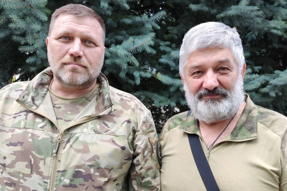 Военнослужащие бригады "Терек" Бача и Югра.