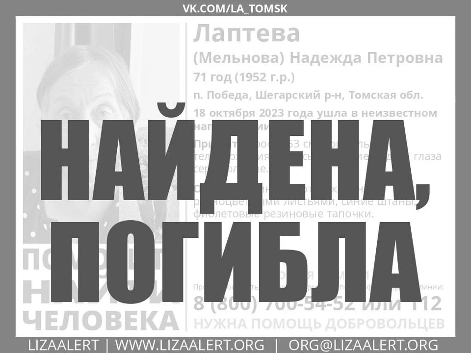 Фото: "ЛизаАлерт"