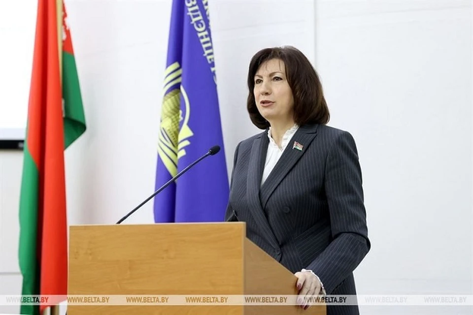 Наталья Кочанова встретилась со слушателями Академии управления при Президенте. Фото: БелТА.
