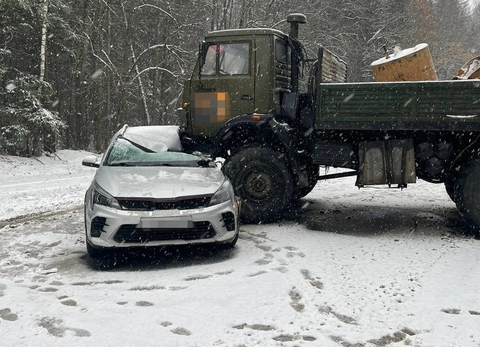Фото с места ДТП.