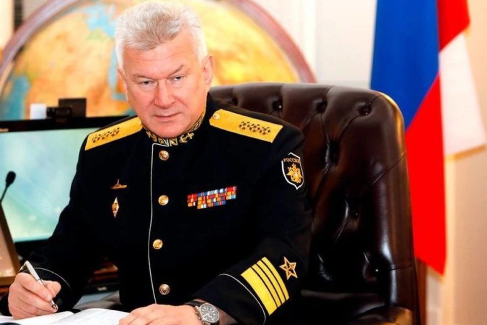 Главнокомандующий Военно-Морским Флотом России, адмирал Николай Евменов. Фото: паблик «Брянское море» ВКонтакте.