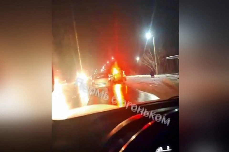 Смертельная авария произошла вечером 31 октября. Фото: Пермь с огоньком / Telegram