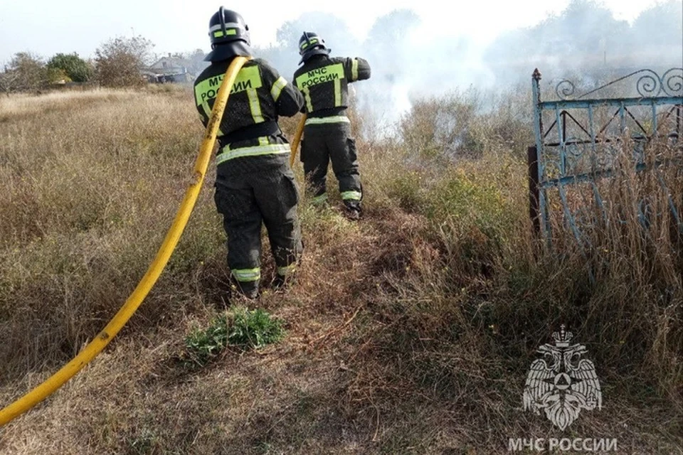 Сотрудники МЧС за 9 ноября ликвидировали три пожара в Херсонской области. ФОТО: ГУ МЧС России по Херсонской области