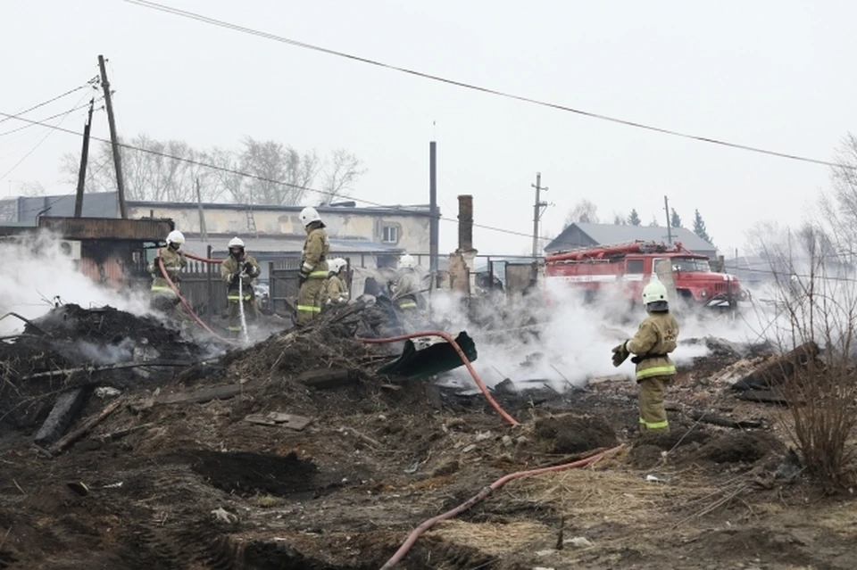 В селе Коржевка Инзенского района в ночь с 9 на 10 ноября сгорел частный дом. Фото архив КП