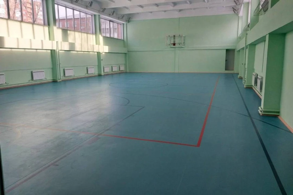 Спортивный зал в гимназии №44 Иркутска открыл свои двери для учеников после ремонта.