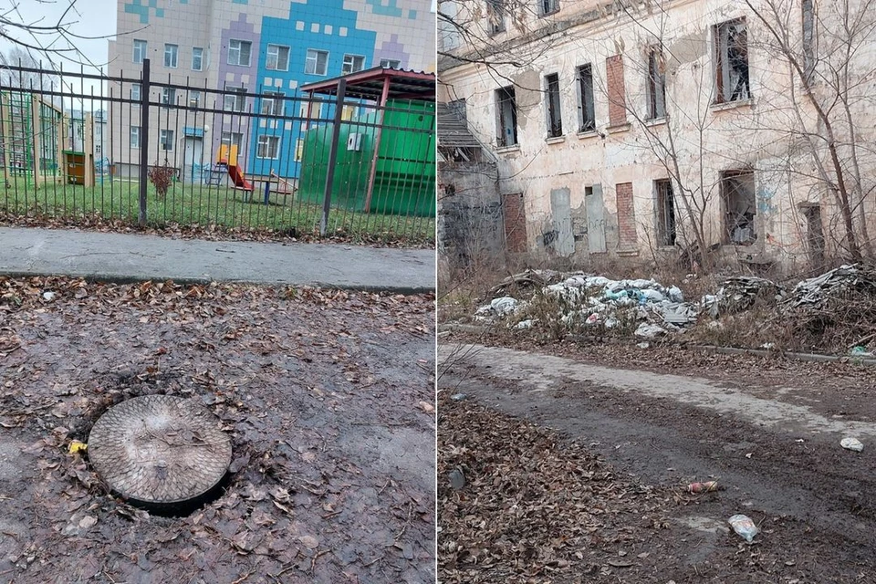 Жители Новосибирска пожаловались на отсутствие тротуаров вблизи детского сада. Фото: предоставлено местным жителем.