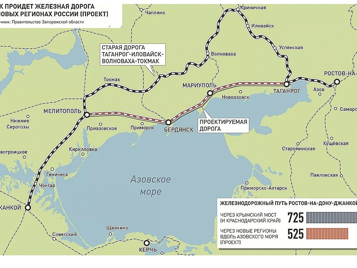 Ростов и Крым свяжет новая железная дорога - KP.RU