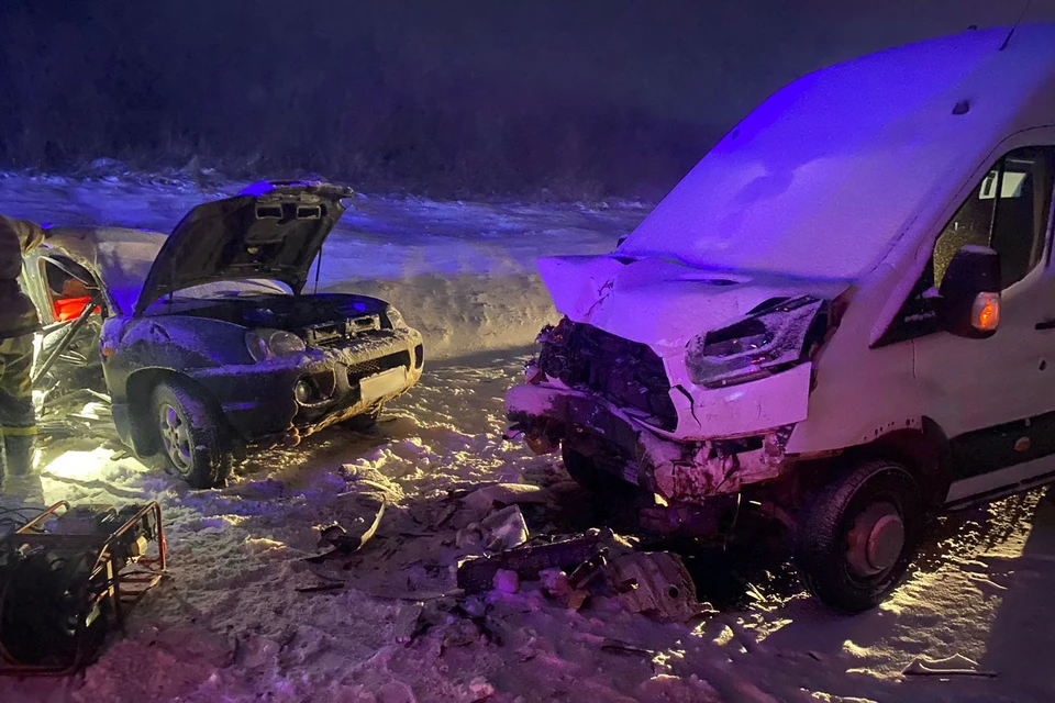 В ДТП с микроавтобусом в Рязанской области один человек погиб, четверо пострадали.