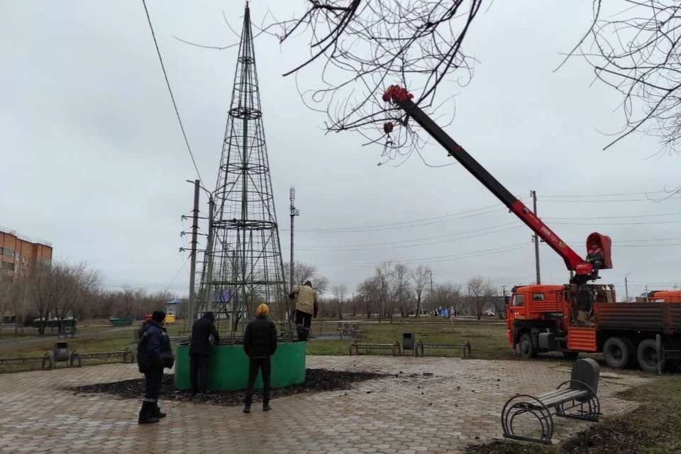 Всего в областном центре появится более 60 световых и набивных хвойных елок