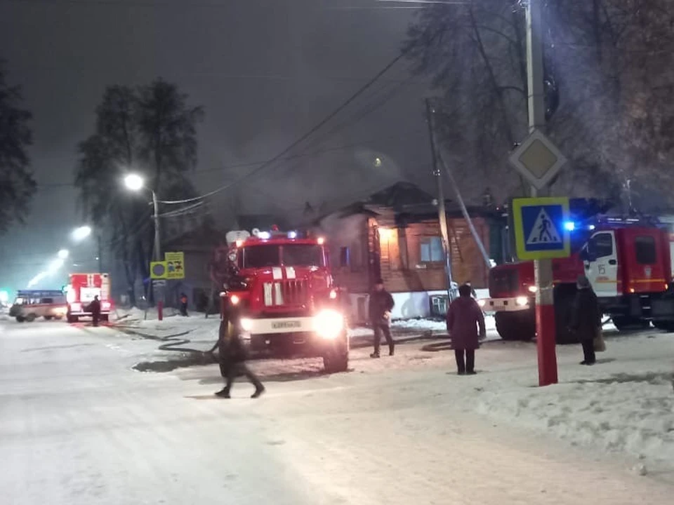 Пожар случился около 16 часов. Фото ГУ МЧС России по Владимирской области.