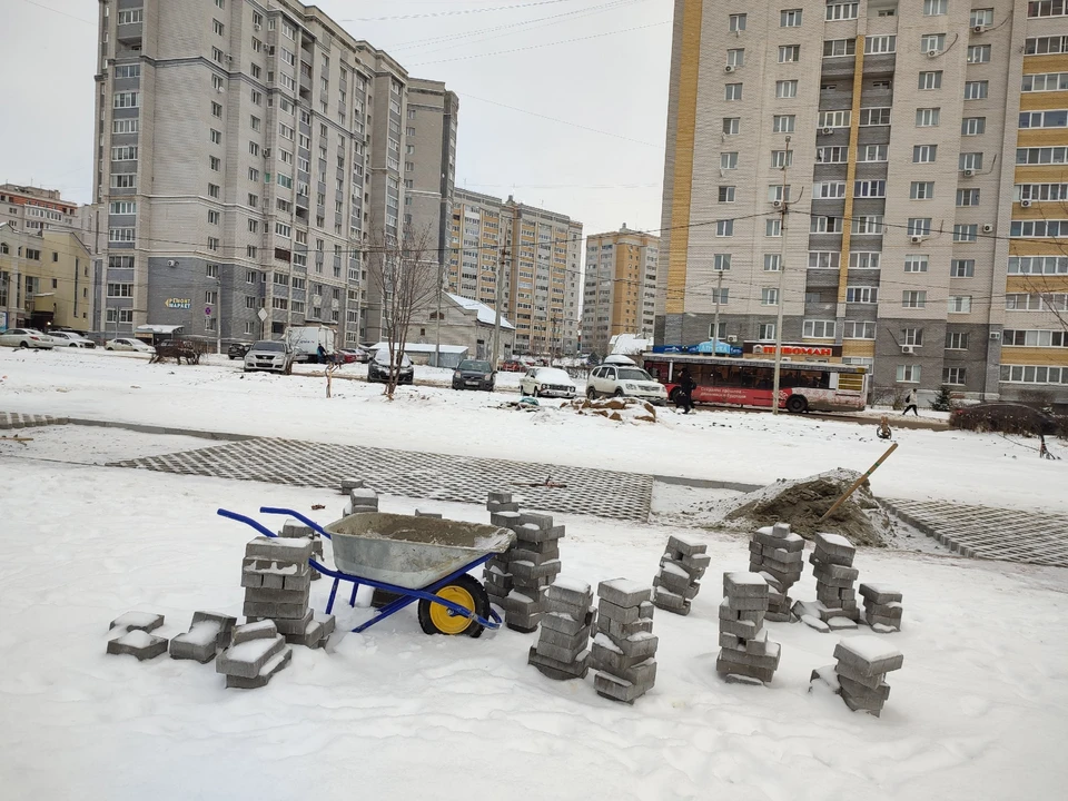 На месте будущего сквера 23 ноября не было ни одного рабочего.