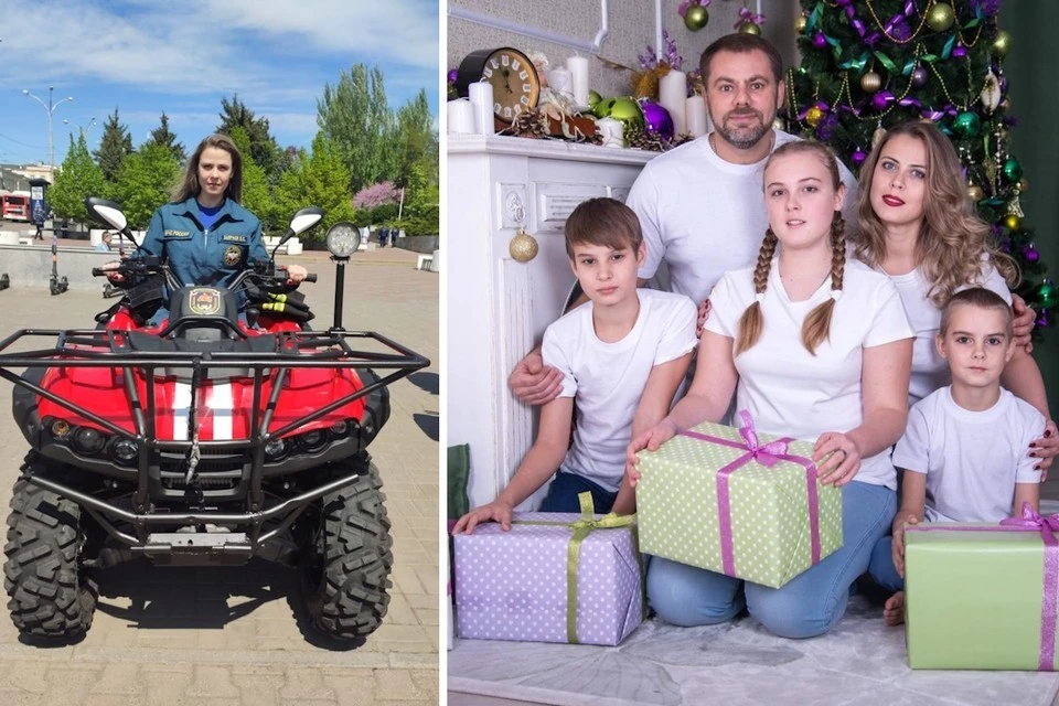 Семья Заярных появилась в пожарно-спасательной части. Фото: личный архив героев/Марина Сухорукова