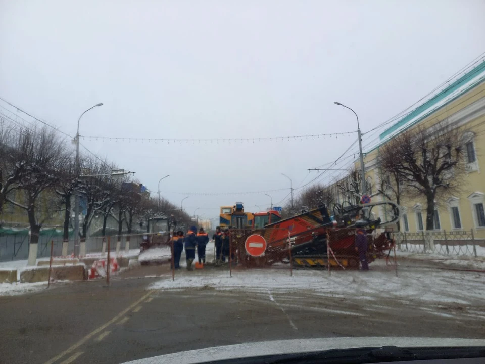 Движение на Соборной перекрыто.