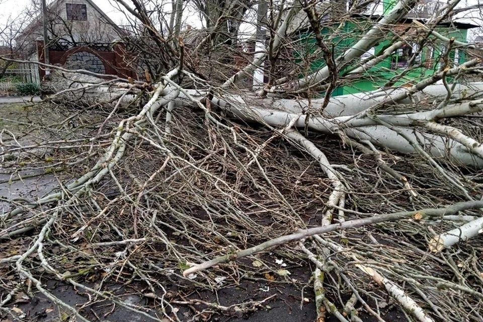 Последствия урагана в Константиновке. ФОТО: администрация Мелитополя