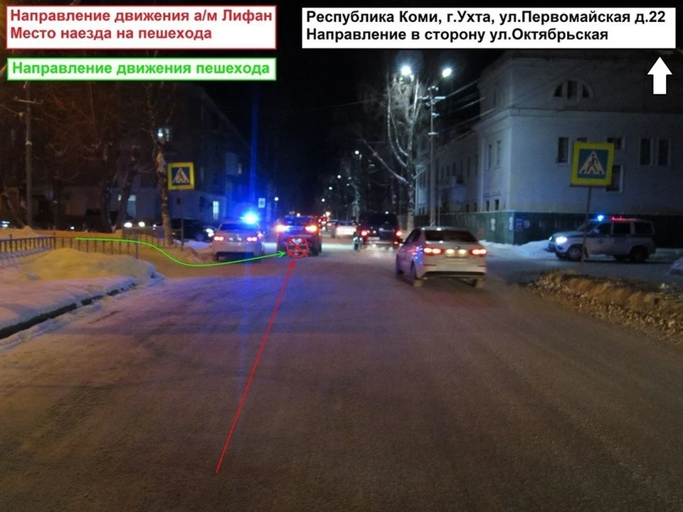 В Ухте под колесами иномарки оказался ребенок. Фото: ГИБДД по РК.