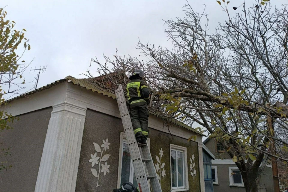 В Херсонской области устраняют последствия непогоды Фото: ТГ-канал Владимира Сальдо