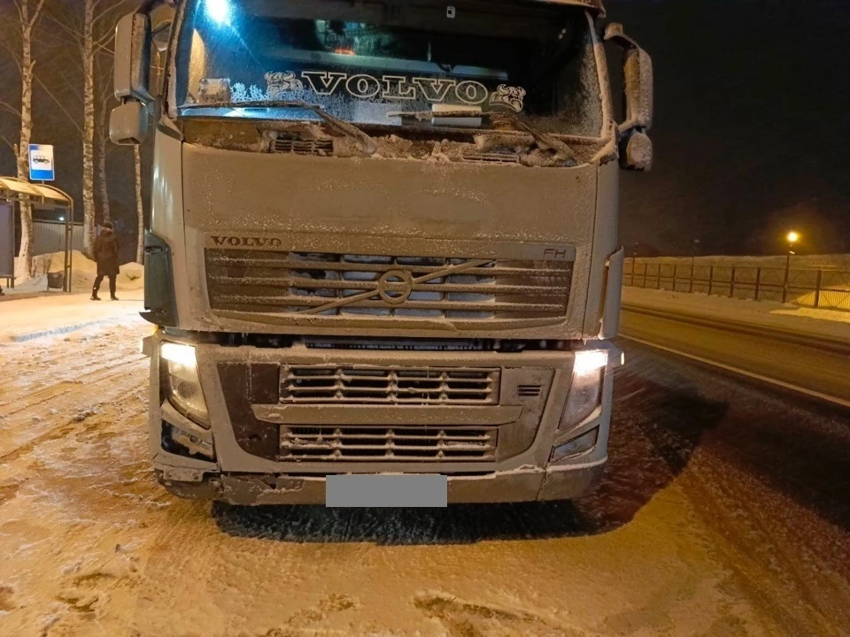 На трассе М-10 водитель на фуре догнал иномарку Фото: УГИБДД России по Тверской области