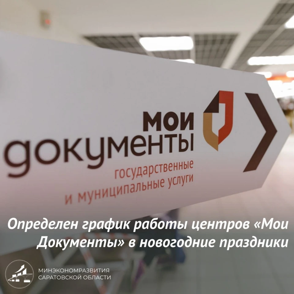 Центры «Мои Документы» изменят режим работы в новогодние праздники в  Саратове - KP.RU