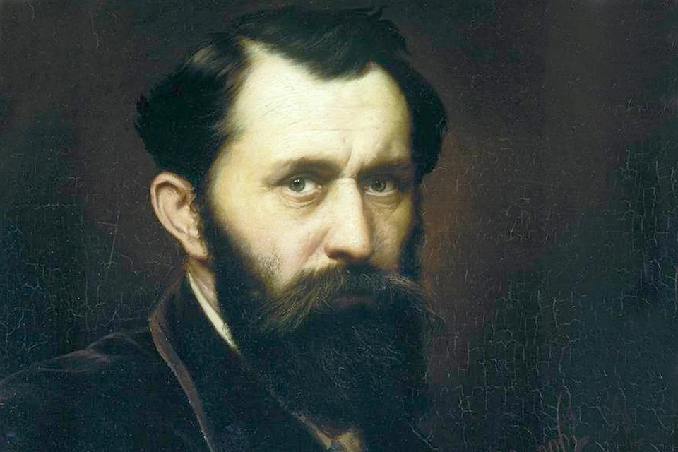 Василий Перов, автопортрет 1870 года.